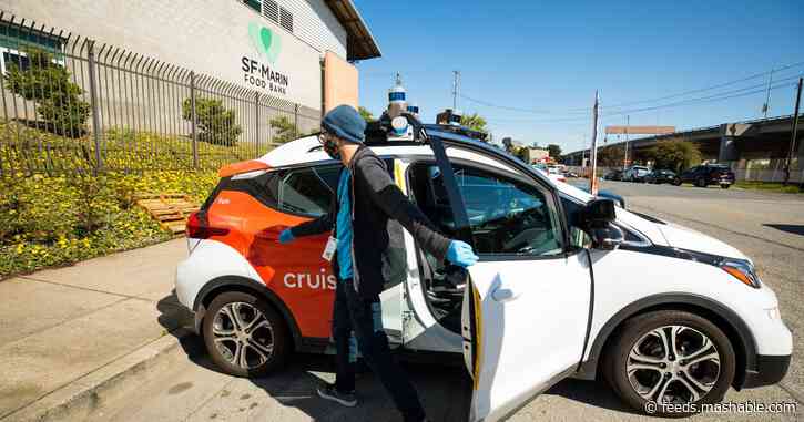 Cruise can't test its self-driving cars. So it's delivering food instead.