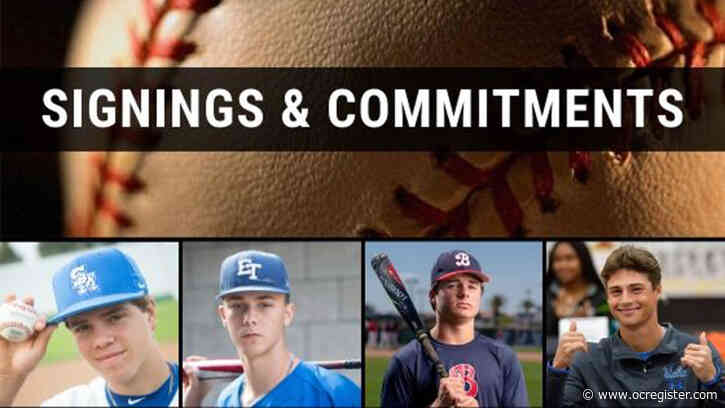 Orange County high school baseball: Updated college signings and commitments, April 29