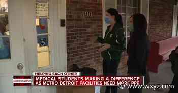 Coronavirus MSU, Wayne State medical students deliver masks, face shields to Detroit nursing homes Jenn Schanz - WXYZ