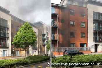 40 firefighters tackle fire beneath Hither Green flats after 70 residents evacuated