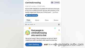 Reddit Adds Start Chatting Feature to Communities Amid Coronavirus Lockdown