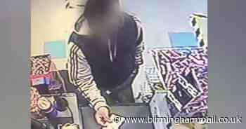 Watch moment shopper 'swops new phonecards for old'