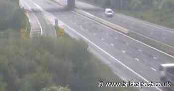 Car flips in motorway crash - latest traffic updates