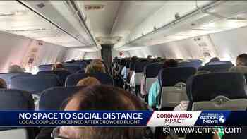 Man claims no social distancing enforced on packed Southwest flight