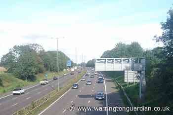 Speed limits and lane closures on M56 for 12 months