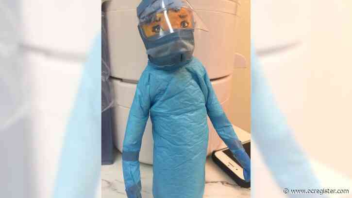 Laguna Woods resident pays tribute to health care workers in papier-mache