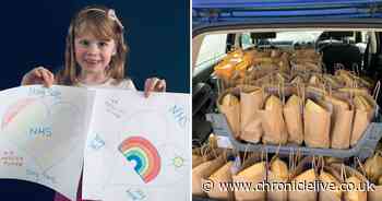 Five-year-old buys afternoon tea for 200 NHS staff at Sunderland Royal Hospital