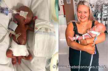 Family thanks Bolton NICU nurses for saving premature baby