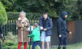 Rod Stewart returns to Essex home after isolating in Florida as he's seen clapping for carers