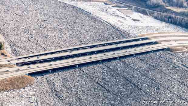 Officials cautiously hopeful as ice shrinks in northern Alberta