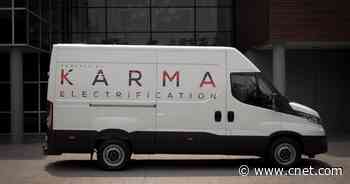 Karma Automotive shows off a new range-extended EV cargo van     - CNET