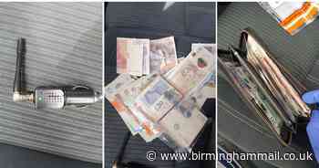 Bundles of cash and GPS jamming device found inside car on M6