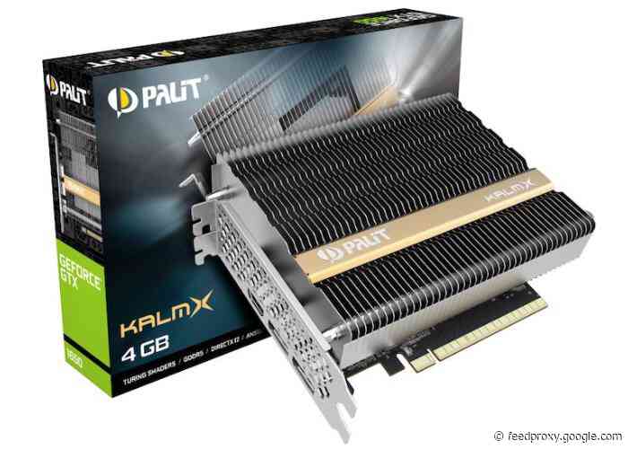 Palit fanless GTX 1650 graphics card listed at $300