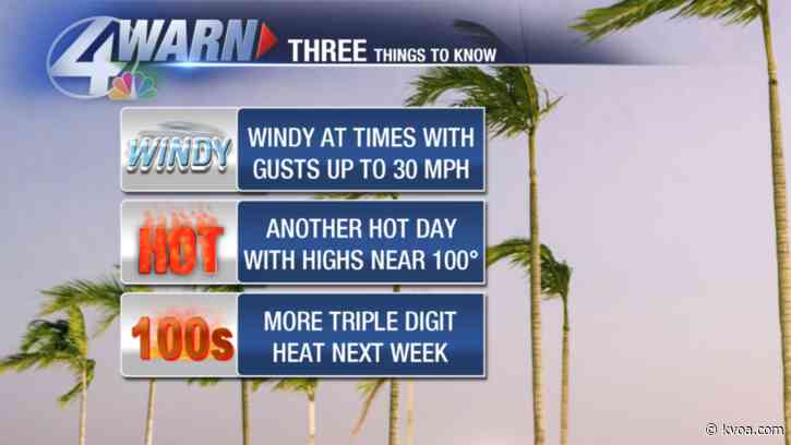 Hot and windy today!