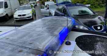 Car stung by police after dramatic chase through town