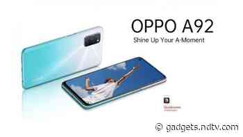 Oppo A92 Price, Specifications, Renders Leaked On Retail Site