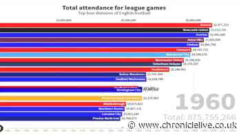 Newcastle United's staggering total St James' Park league attendance - and where they rank