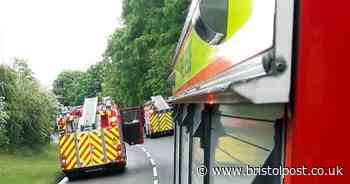 Man taken to hospital after car comes off the road