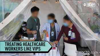 Doctors and nurses on the frontlines thanked with VIP treatment