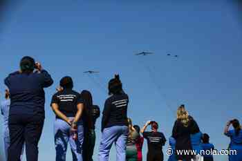Photos: B-52 bombers fly over New Orleans medical centers to honor essential workers - NOLA.com