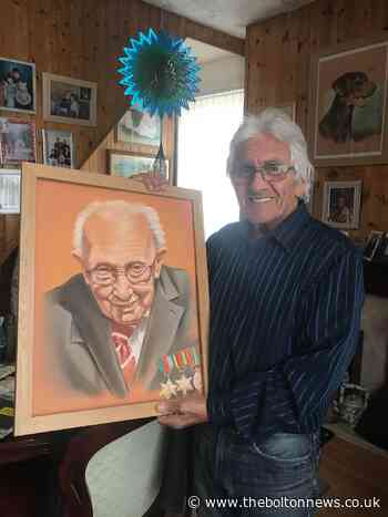 Retired Bolton artist paints his own tribute to Captain Tom Moore - The Bolton News