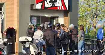 Pictures emerge of KFC delivery riders ignoring social distancing