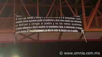 Dejan otra narcomanta a Coronel del 76 batallón en Parral - Omnia