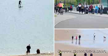 Police patrols and paddleboards: How Saturday lockdown looked in the North East
