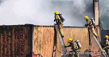 Huge blaze breaks out in Avonmouth car recycling plant