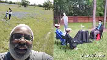 Grandfather holds homeschool graduation for nephew and granddaughter