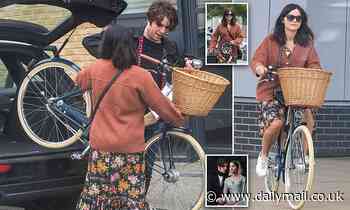 Victoria star Jenna Coleman rules the road on £750 bicycle birthday gift from boyfriend Tom Hughes