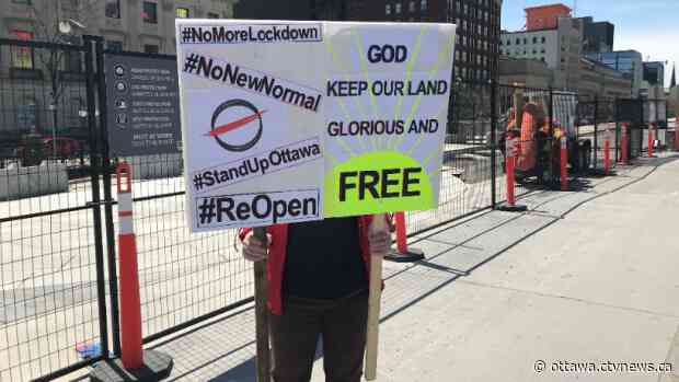 Small turnout at Ottawa anti-lockdown protest - CTV News