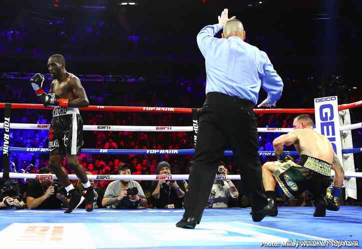 Terence Crawford vs. Kell Brook won’t happen without spectators – Arum