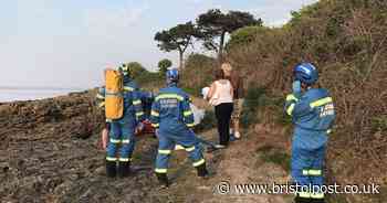 Girl taken to hospital after dramatic rescue from coastal path