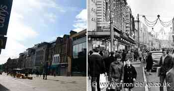 Northumberland Street at its prime - a bustling shopping street