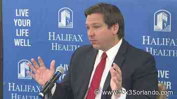 Governor DeSantis speaks from Halifax Health Medical Center in Daytona Beach - FOX 35 Orlando