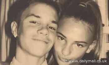 Romeo Beckham, 17, shares sweet snaps with girlfriend Mia Regan as they celebrate first anniversary