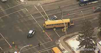 Bus driver ticketed after north Edmonton collision sent 12-year-old to hospital - Global News