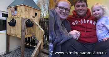 Dad creates jaw-dropping treehouse for daughter - and it cost just £10