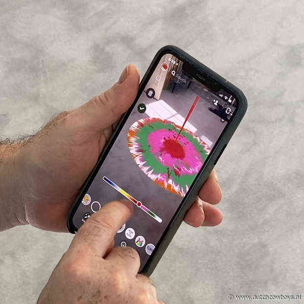 Snap AR-lens in samenwerking met Damien Hirst
