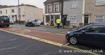 Man arrested for drink driving after car driven into wall