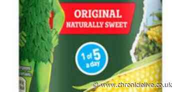 Green Giant sweetcorn products recalled because tins weren't sealed properly