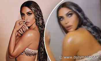 Kim Kardashian reveals snake-print hair and nails that match her micro-outfit
