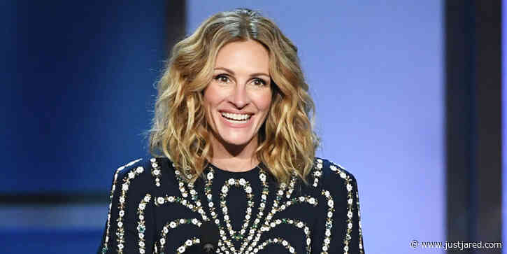 Julia Roberts Dresses Up in Beautiful Black & White Tiered Gown To Celebrate 2020 Met Gala From Home