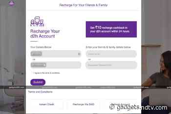 D2h to Offer Cashback to Recharge Other Users’ Accounts, Introduces Ramzaan Combo Channel Pack