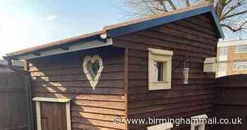 Inside fantastic garden playhouse built in eight days for £400