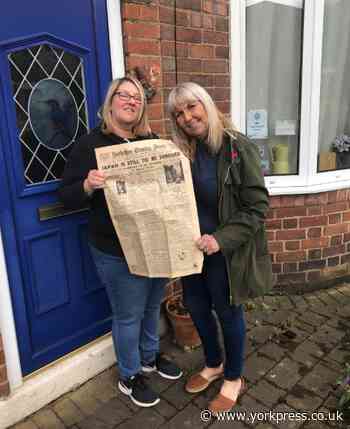 Sisters find VE Day edition of The Press during clear out