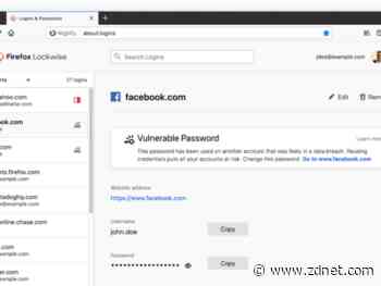 The Firefox password manager now tells you when you use leaked passwords
