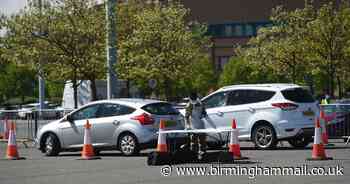 First look at Merry Hill's drive-through coronavirus test centre