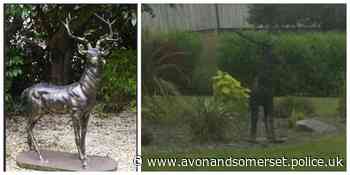 Stag sculptures stolen in Somerset